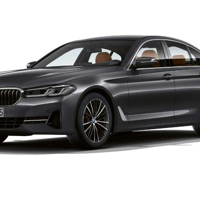 BMW serii 5 Limuzyna G30 model podstawowy BMW serii 5 Limuzyna 540i G30 2020 w wyposażeniu standardowym, szary Sophisto, przedni półprofil