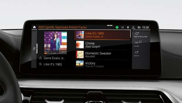 Connected Music w BMW serii 5 Touring G31 Connected Music w BMW serii 5 Touring G31, modernizacja 2020, wnętrze, kokpit