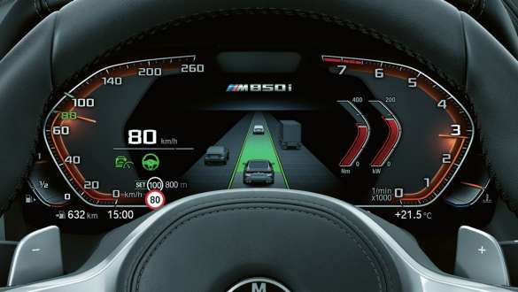 System asystujący kierowcy Professional. BMW serii 8 Coupé, system asystujący kierowcy Professional.