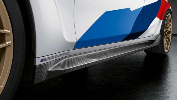 Karbonowe nakładki progów M Performance, BMW M3 Limuzyna G80 2020 BMW M3 Limuzyna G80 2020, karbonowe nakładki progów M Performance, zbliżenie