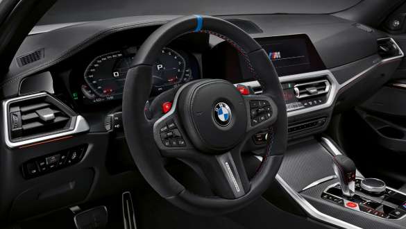 Kierownica M Performance Pro, BMW M3 Limuzyna G80 2020 BMW M3 Limuzyna G80 2020, kierownica M Performance Pro, deska rozdzielcza