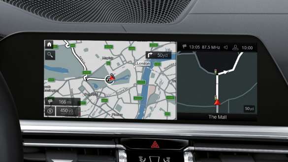 BMW Live Cockpit Professional, BMW serii 3 Limuzyna M, G80 G20 Samochody BMW serii 3 Limuzyna M G80 G20, BMW Live Cockpit Professional, monitor pokładowy, wnętrze