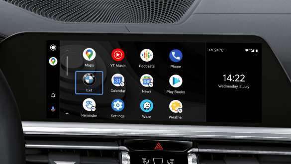 Integracja smartfonów w BMW serii 3 Limuzyna M BMW serii 3 Limuzyna M G80 G20, integracja smartfonów, monitor pokładowy, wnętrze