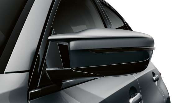 Lusterka zewnętrzne M BMW M340i xDrive Limuzyna G20 BMW M340i xDrive Limuzyna G20 mroźny czysty szary BMW Individual metalizowany lusterka zewnętrzne M czarne błyszczące