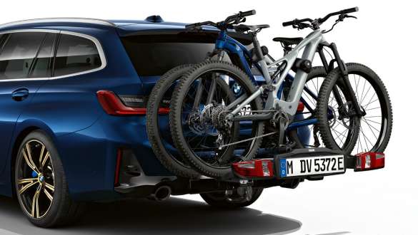 Bagażnik tylny na rowery BMW Pro 2.0 BMW M340i xDrive oraz M340d xDrive Touring G21 bagażnik tylny na rowery BMW Pro 2.0