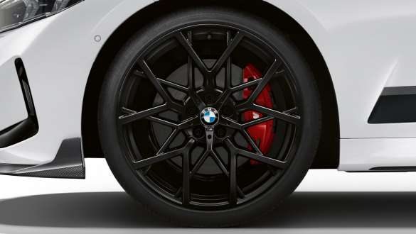 20-calowe kute obręcze kół M Performance Y Spoke 795 M Bicolor Jet Black, matowe BMW M340i xDrive oraz M340d xDrive Touring G21 20-calowe kute obręcze kół M Performance Y Spoke 795 M Bicolor Jet Black matowe