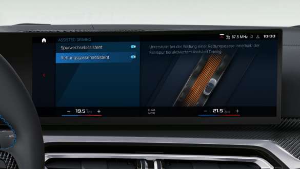 System asystujący kierowcy Professional modele M BMW serii 4 Cabrio G83 G23 Modele M BMW serii 4 Cabrio G83 G23 system asystujący kierowcy Professional