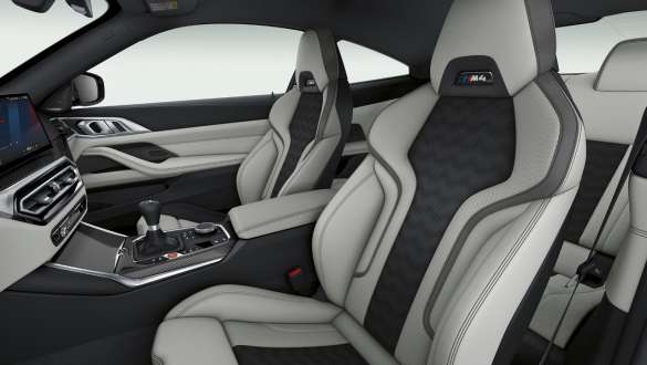 Fotele sportowe M, BMW M4 Coupé G82 2020 BMW M4 Coupé G82 2020, fotele sportowe M, wnętrze