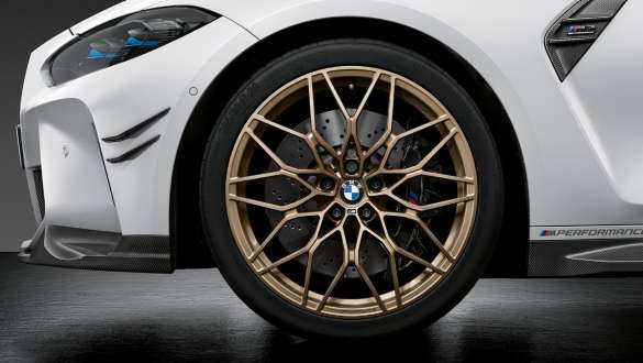 20-/21-calowe kute obręcze kół M Performance 1000 M, BMW M4 Coupé G82 2020 BMW M4 Coupé G82 2020, 20-/21-calowe kute obręcze kół M Performance 1000 M, zbliżenie