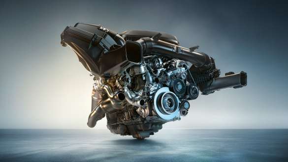 6-cylindrowy rzędowy silnik benzynowy M TwinPower Turbo, BMW M4 Coupé G82 2020 BMW M4 Coupé G82 2020, 6-cylindrowy rzędowy silnik benzynowy M TwinPower Turbo, zbliżenie