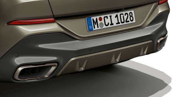 M Sport exhaust system BMW X6 G06 2019 Sportowy układ wydechowy M BMW X6 G06 2019 zbliżenie