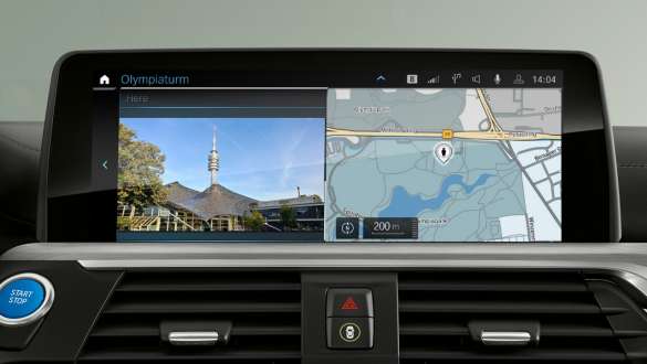 BMW Maps BMW iX3 G08 BMW Maps BMW iX3 G08 2020, monitor pokładowy, wnętrze