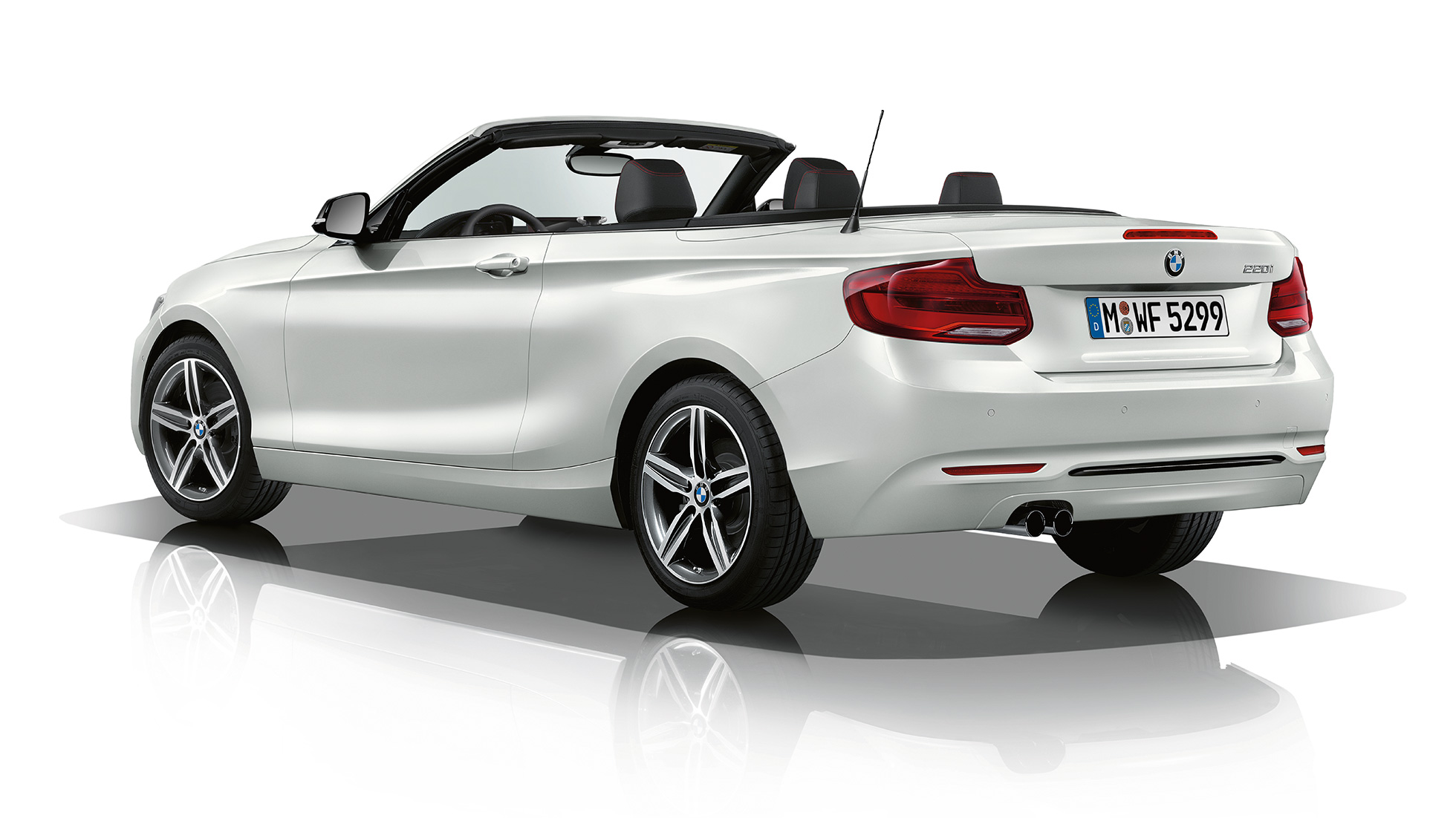 BMW serii 2 Cabrio, Model Sport Line, tylny półprofil BMW serii 2 Cabrio, Model Sport Line, tylny półprofil