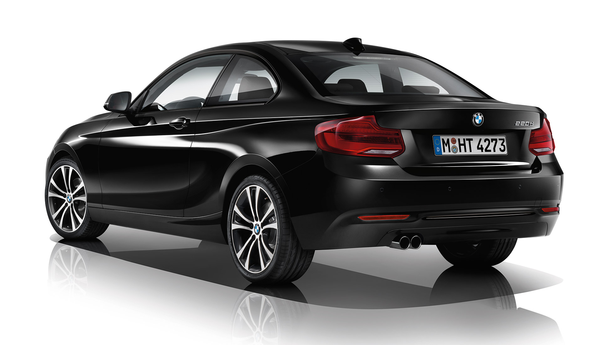 BMW serii 2 Coupé, Model Sport Line, tylny półprofil BMW serii 2 Coupé, Model Sport Line, tylny półprofil
