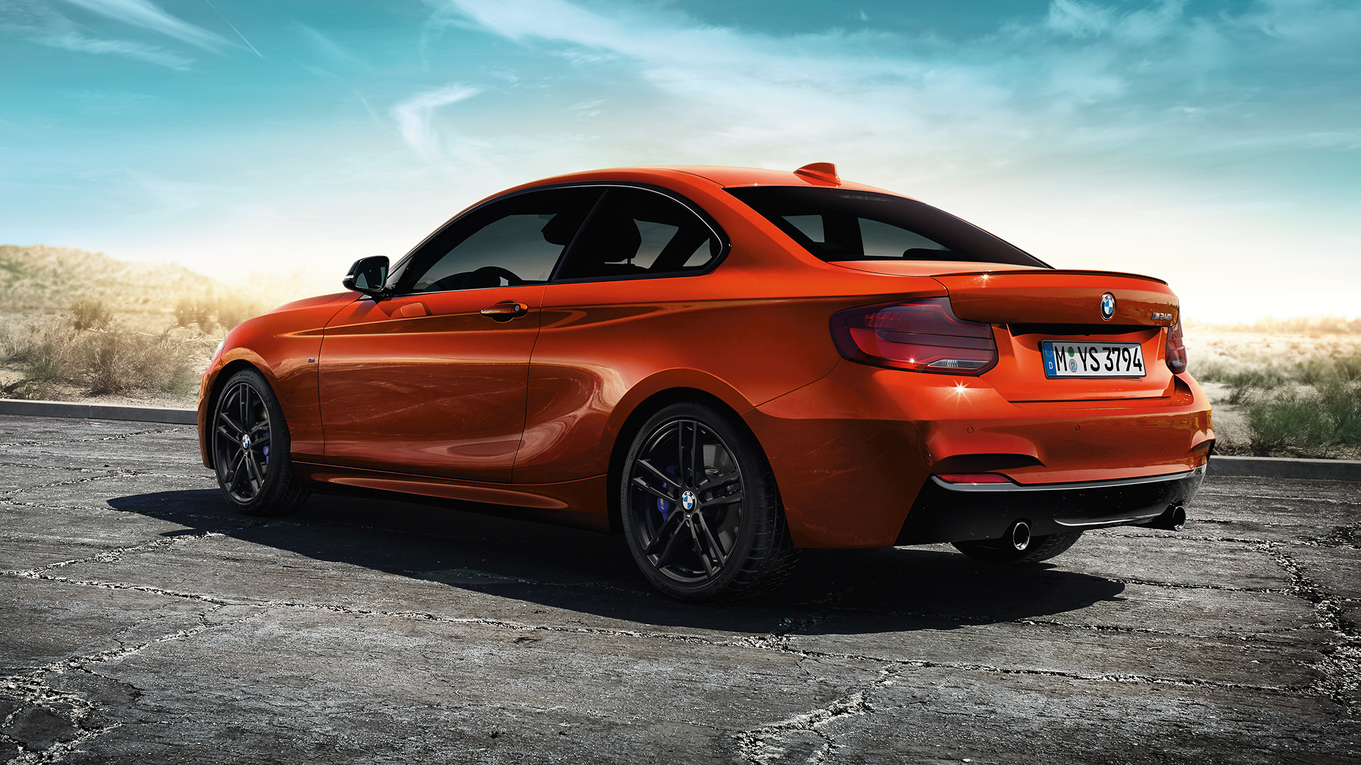 BMW serii 2 Coupé, tylny półprofil BMW serii 2 Coupé, tylny półprofil