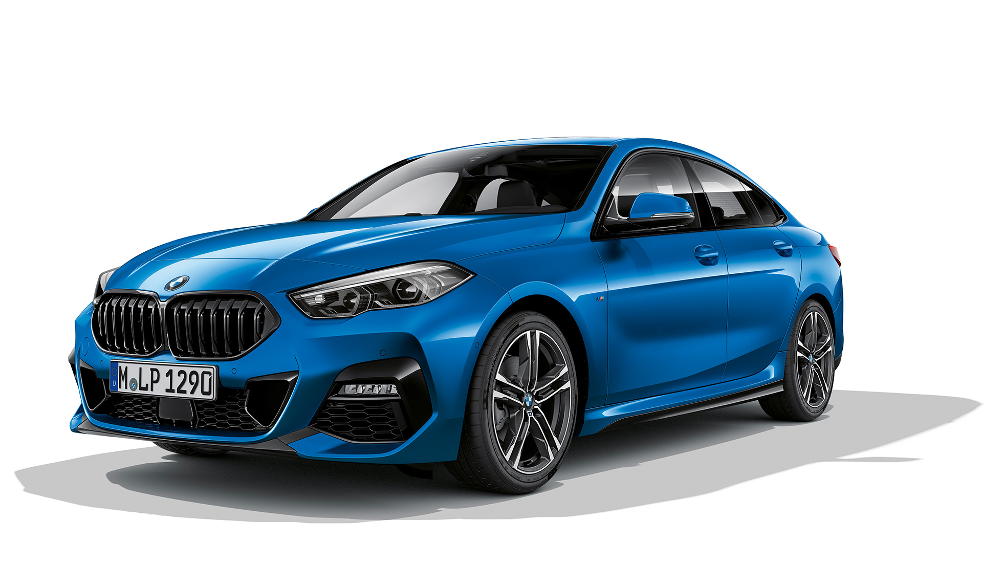 Obręcze kół M ze stopów lekkich BMW serii 2 Gran Coupé, model M Sport Obręcze kół M ze stopów lekkich BMW serii 2 Gran Coupé, model M Sport, niebieski Misano metalizowany F44 przedni półprofil