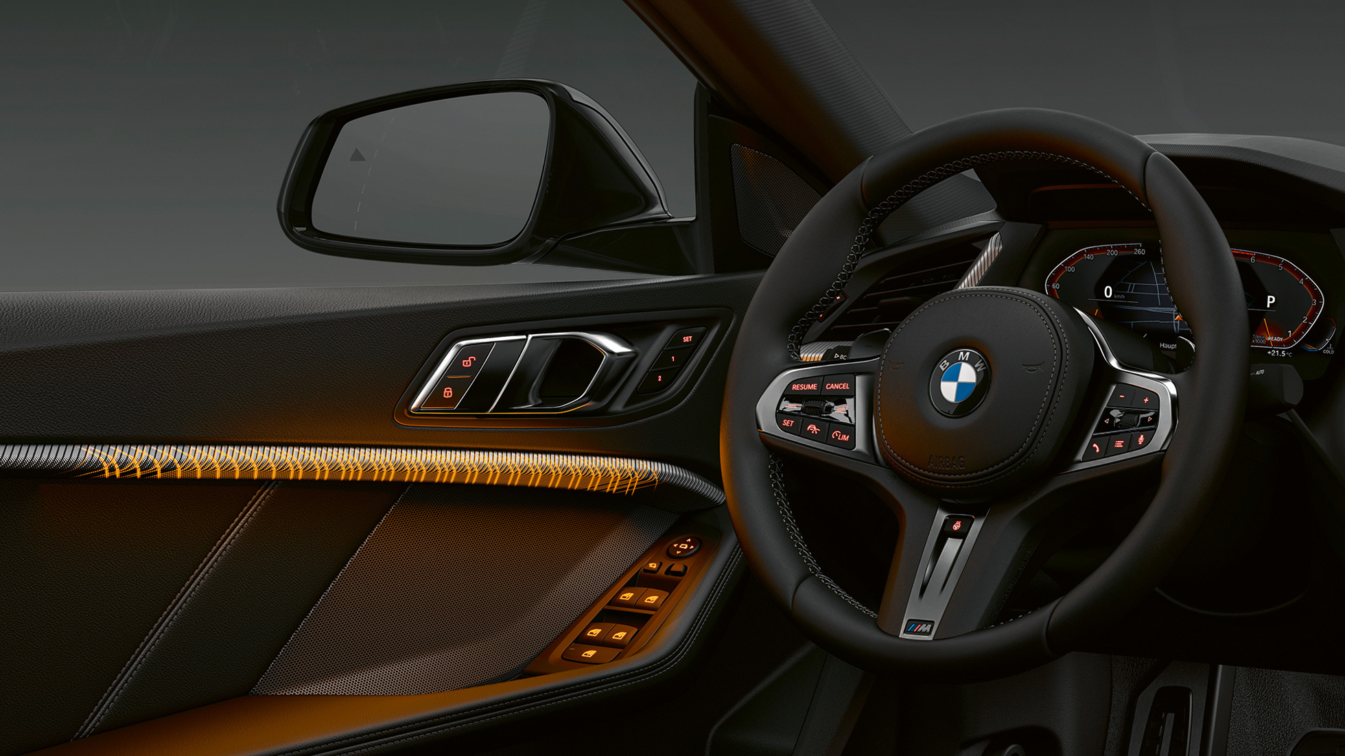 Podświetlane listwy ozdobne BMW serii 2 Gran Coupé Podświetlane listwy ozdobne BMW serii 2 Gran Coupé F44 wnętrze