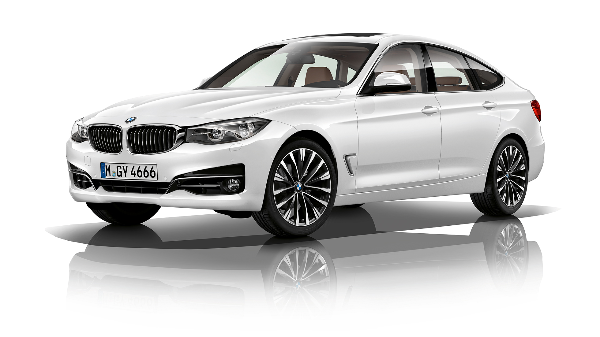 BMW serii 3 Gran Turismo, model Luxury Line, półprofil z przodu BMW serii 3 Gran Turismo, model Luxury Line, półprofil z przodu