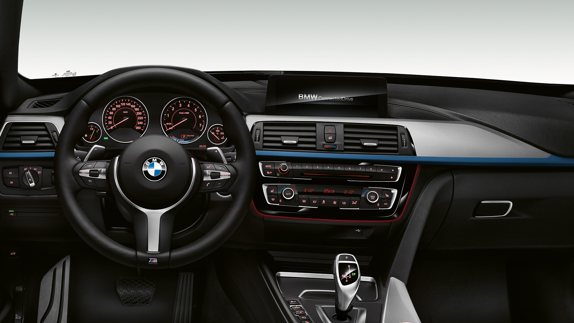 BMW serii 3 Gran Turismo, Model M Sport deska rozdzielcza BMW serii 3 Gran Turismo, Model M Sport deska rozdzielcza