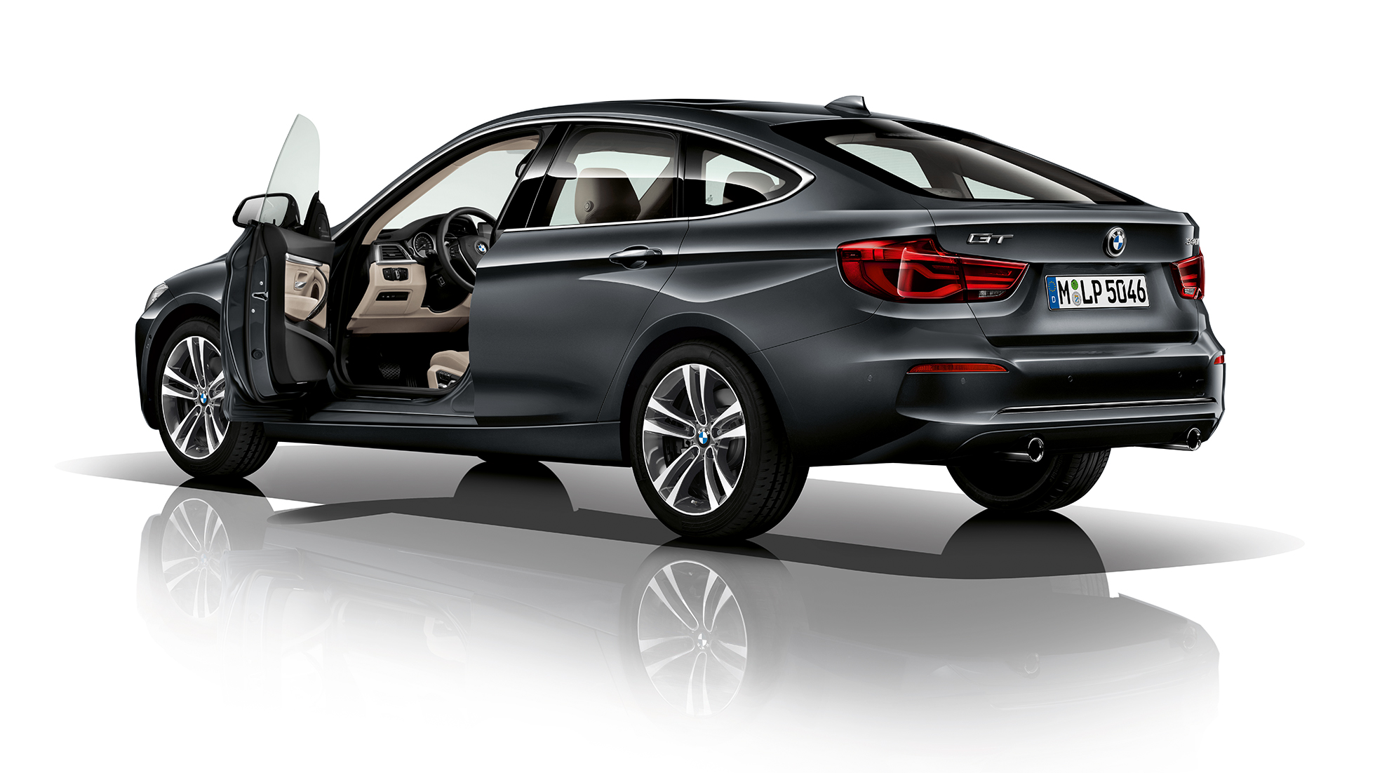 BMW serii 3 Gran Turismo, model Sport Line, półprofil z tyłu BMW serii 3 Gran Turismo, model Sport Line, półprofil z tyłu