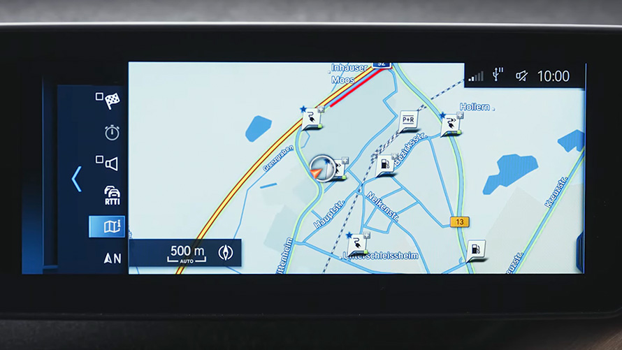 Hybryda plug-in BMW system nawigacyjny BMW serii 3 Touring G21 hybryda plug-in BMW system nawigacyjny zbliżenie