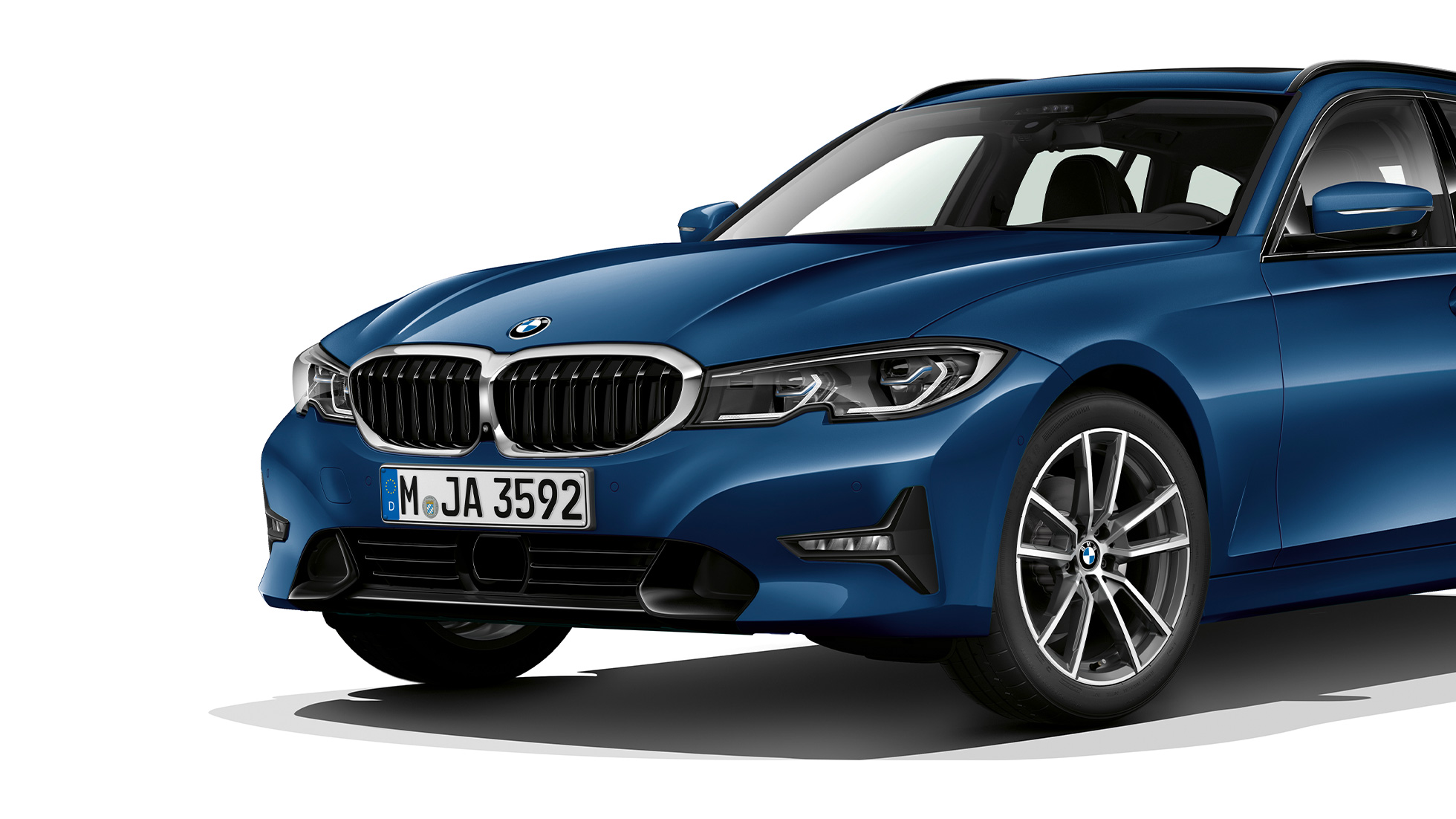 Model Sport Line, przedni półprofil BMW serii 3 Touring, model Sport Line, przedni półprofil