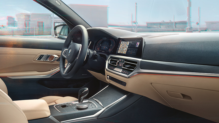 BMW serii 3 Touring (G21), fotele przednie fotele i kokpit od strony pasażera BMW serii 3 Touring (G21), fotele przednie fotele i kokpit od strony pasażera