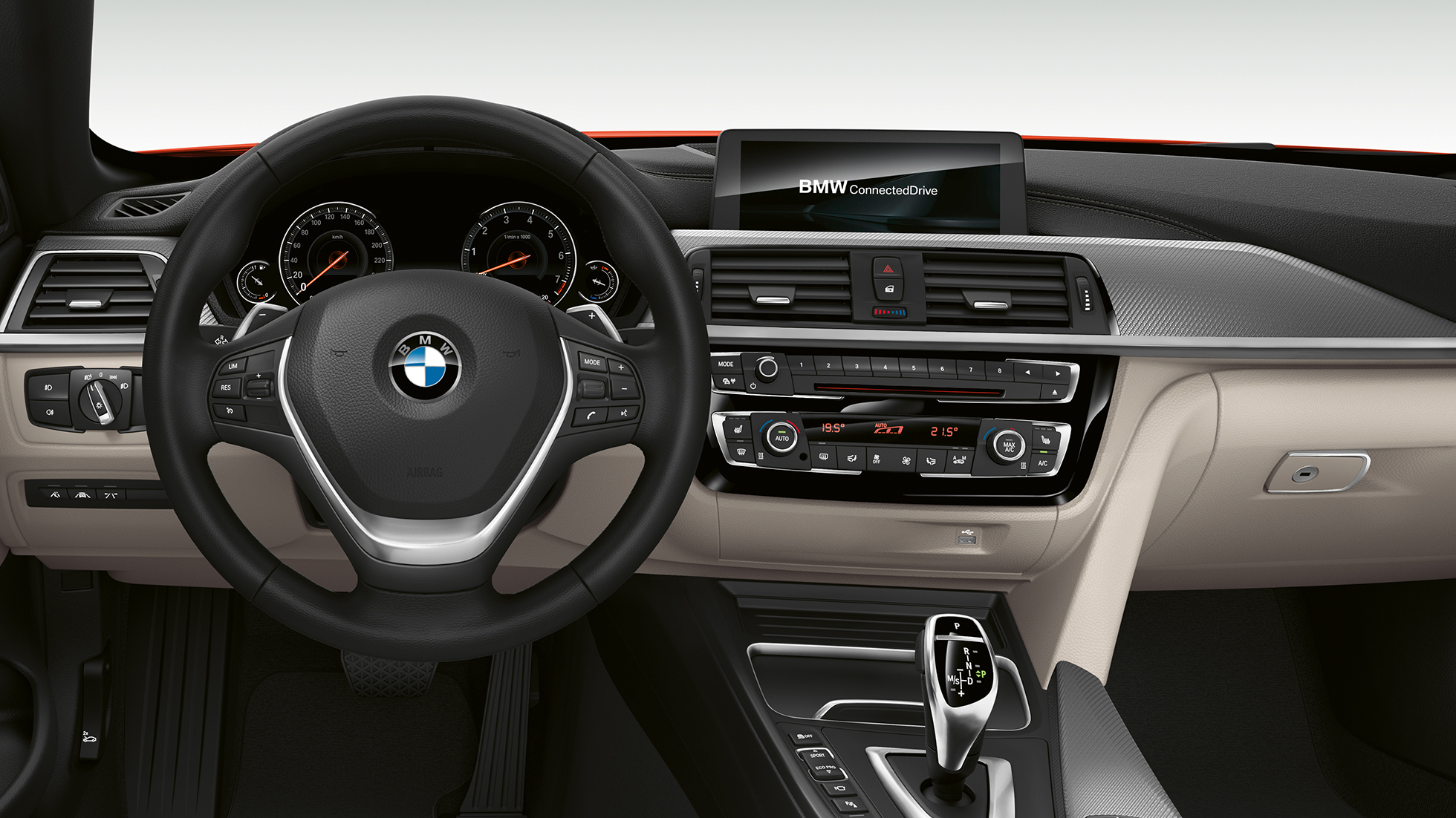 BMW serii 4 Cabrio, model Luxury Line, kokpit BMW serii 4 Cabrio, model Luxury Line, kokpit
