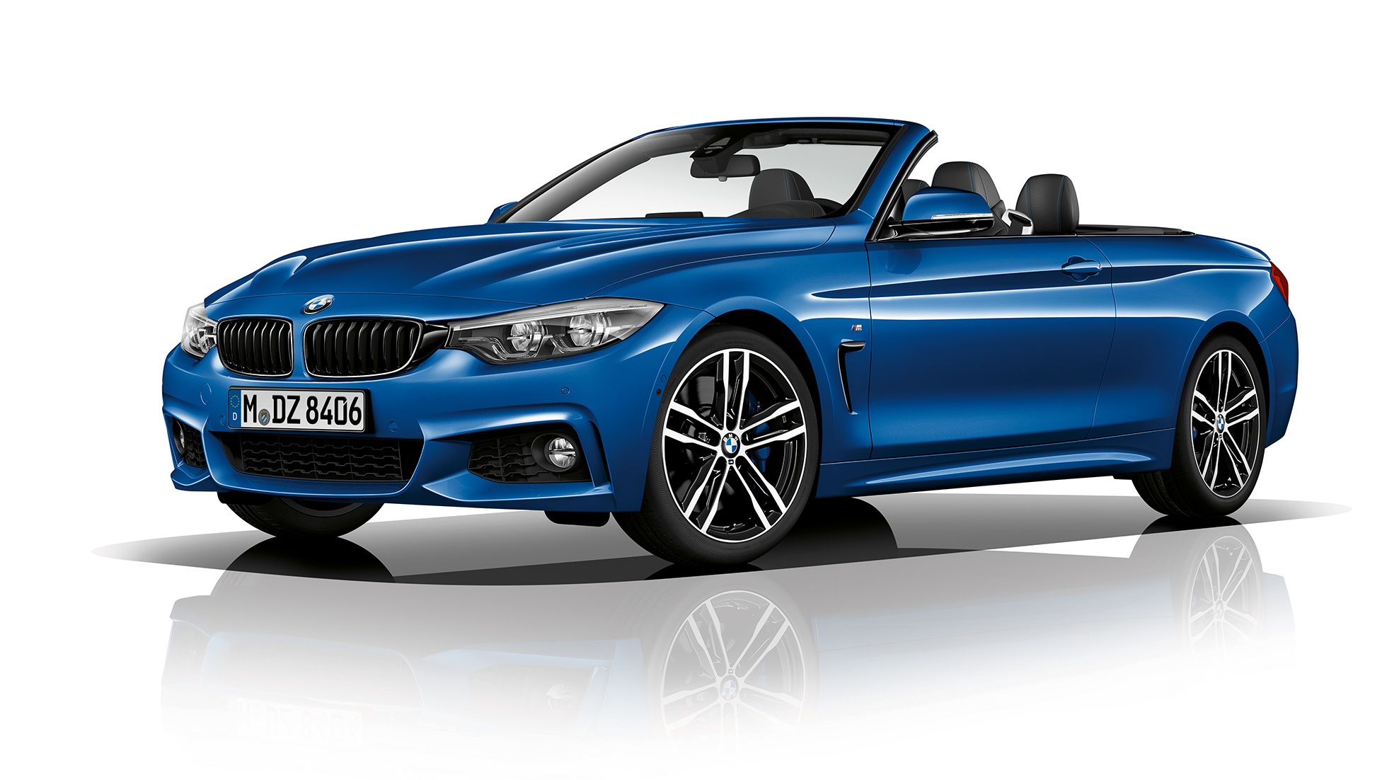 BMW serii 4 Cabrio, model M Sport, półprofil z przodu BMW serii 4 Cabrio, model M Sport, półprofil z przodu