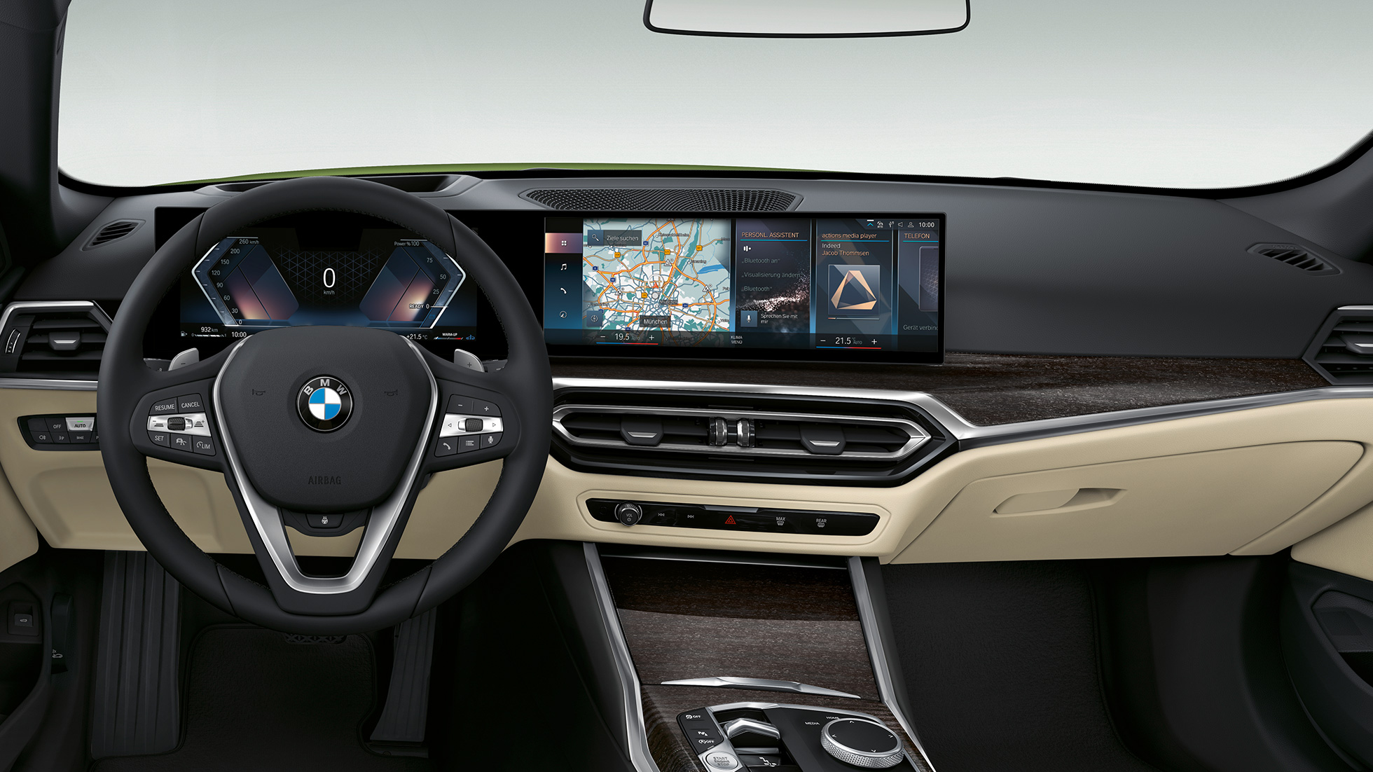 Deska rozdzielcza BMW serii 4 Cabrio wyposażenie standardowe G23 2020 BMW serii 4 Cabrio G23 2020 wyposażenie standardowe wnętrze, deska rozdzielcza