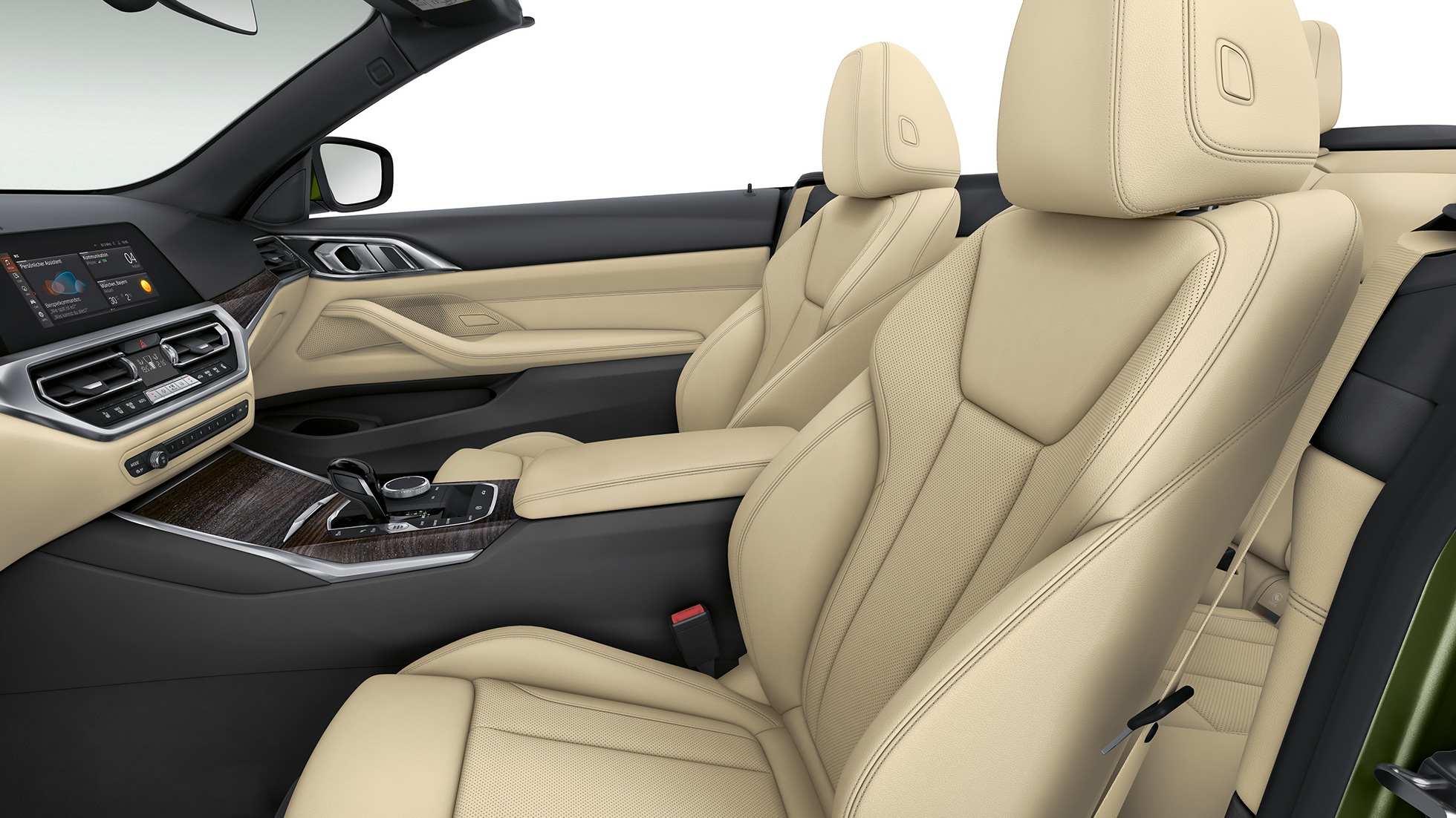 Fotele BMW serii 4 Cabrio wyposażenie standardowe G23 2020 BMW serii 4 Cabrio G23 2020 wyposażenie standardowe wnętrze fotele