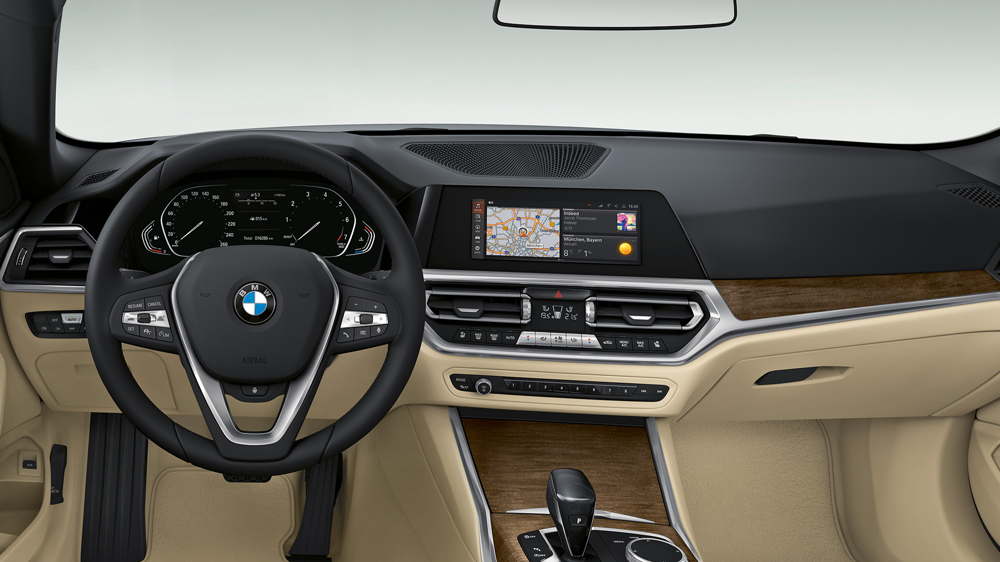 Deska rozdzielcza BMW serii 4 Cabrio wyposażenie standardowe G23 2020 BMW serii 4 Cabrio G23 2020 wyposażenie standardowe wnętrze, deska rozdzielcza