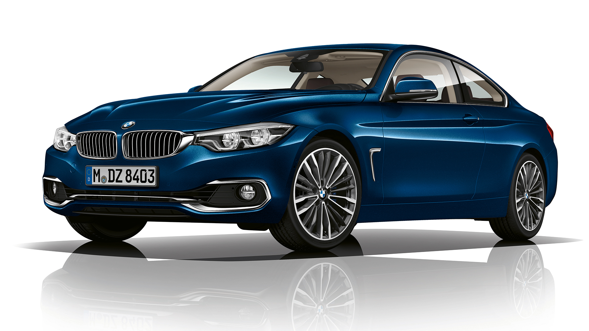 BMW serii 4 Coupé, model Luxury Line, widok z przodu BMW serii 4 Coupé, model Luxury Line, widok z przodu