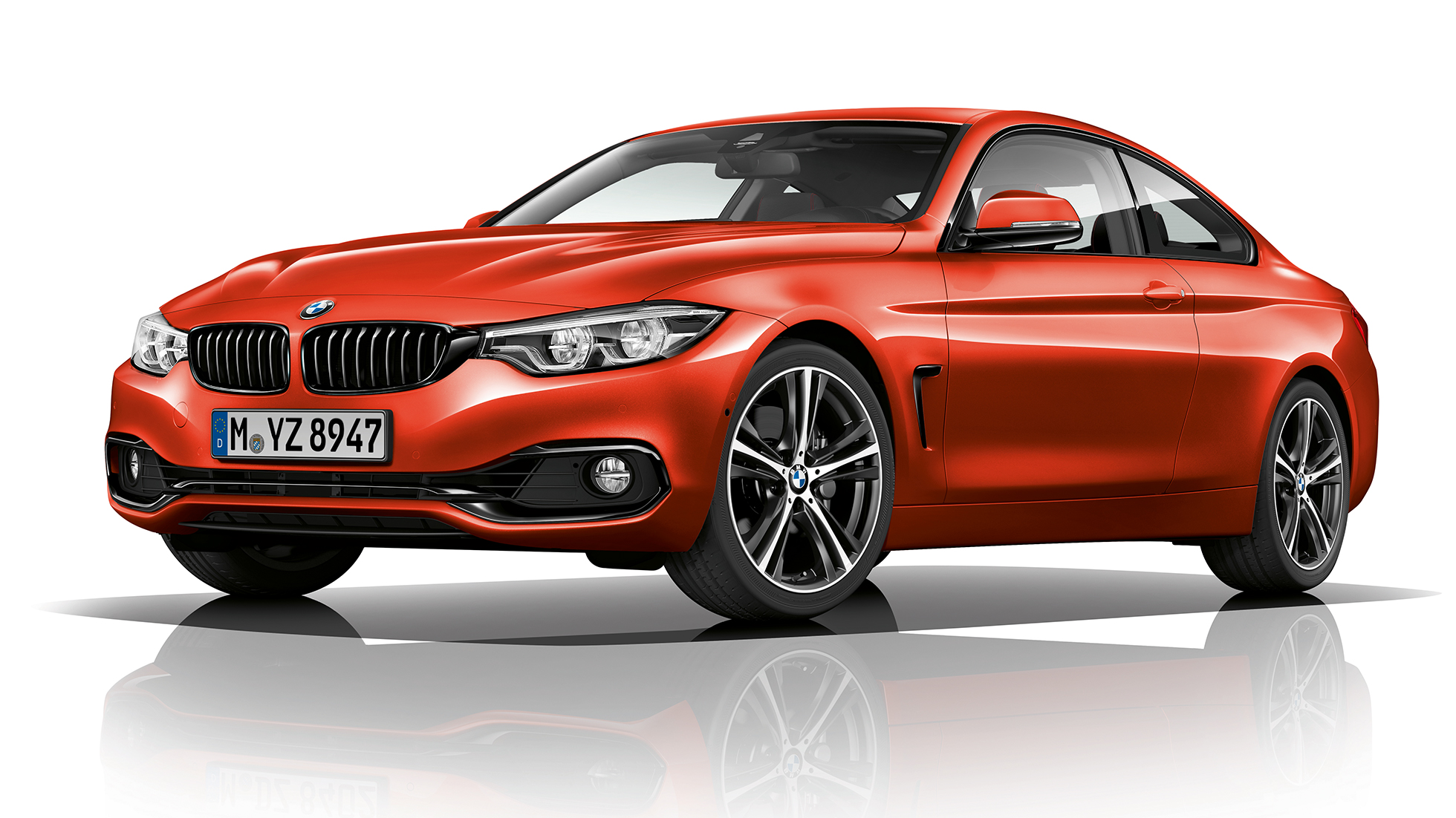 BMW serii 4 Coupé, model Sport Line, półprofil z przodu BMW serii 4 Coupé, model Sport Line, półprofil z przodu
