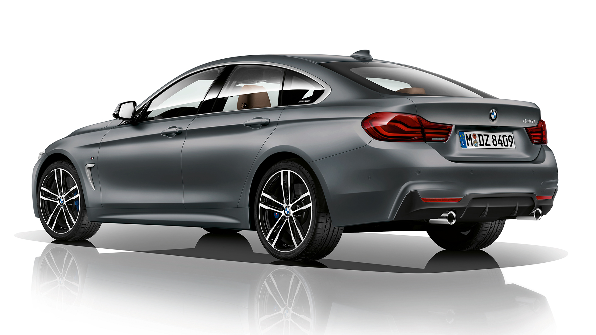 BMW serii 4 Gran Coupé, model M Sport, półprofil z tyłu BMW serii 4 Gran Coupé, model M Sport, półprofil z tyłu