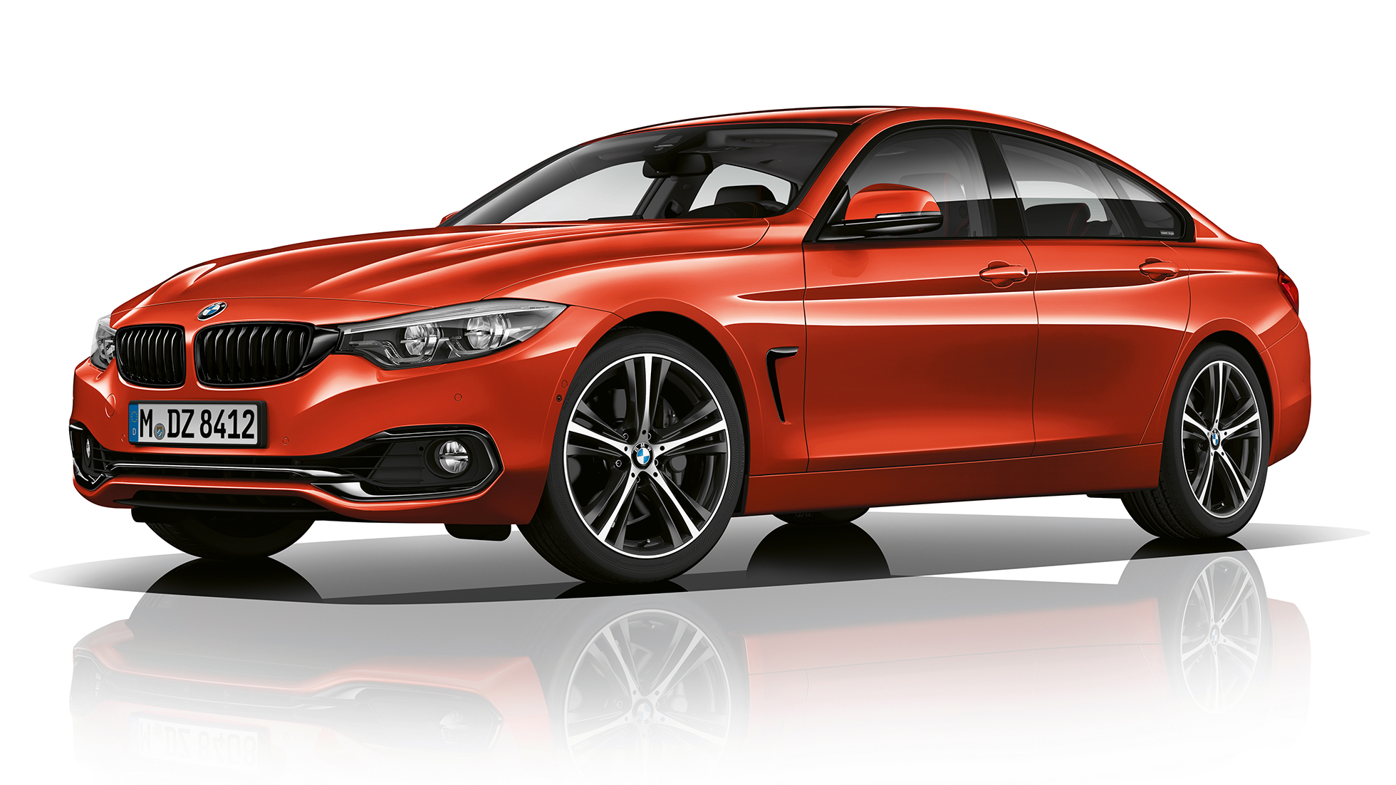 BMW serii 4 Gran Coupé, model Sport Line, półprofil z przodu BMW serii 4 Gran Coupé, model Sport Line, półprofil z przodu