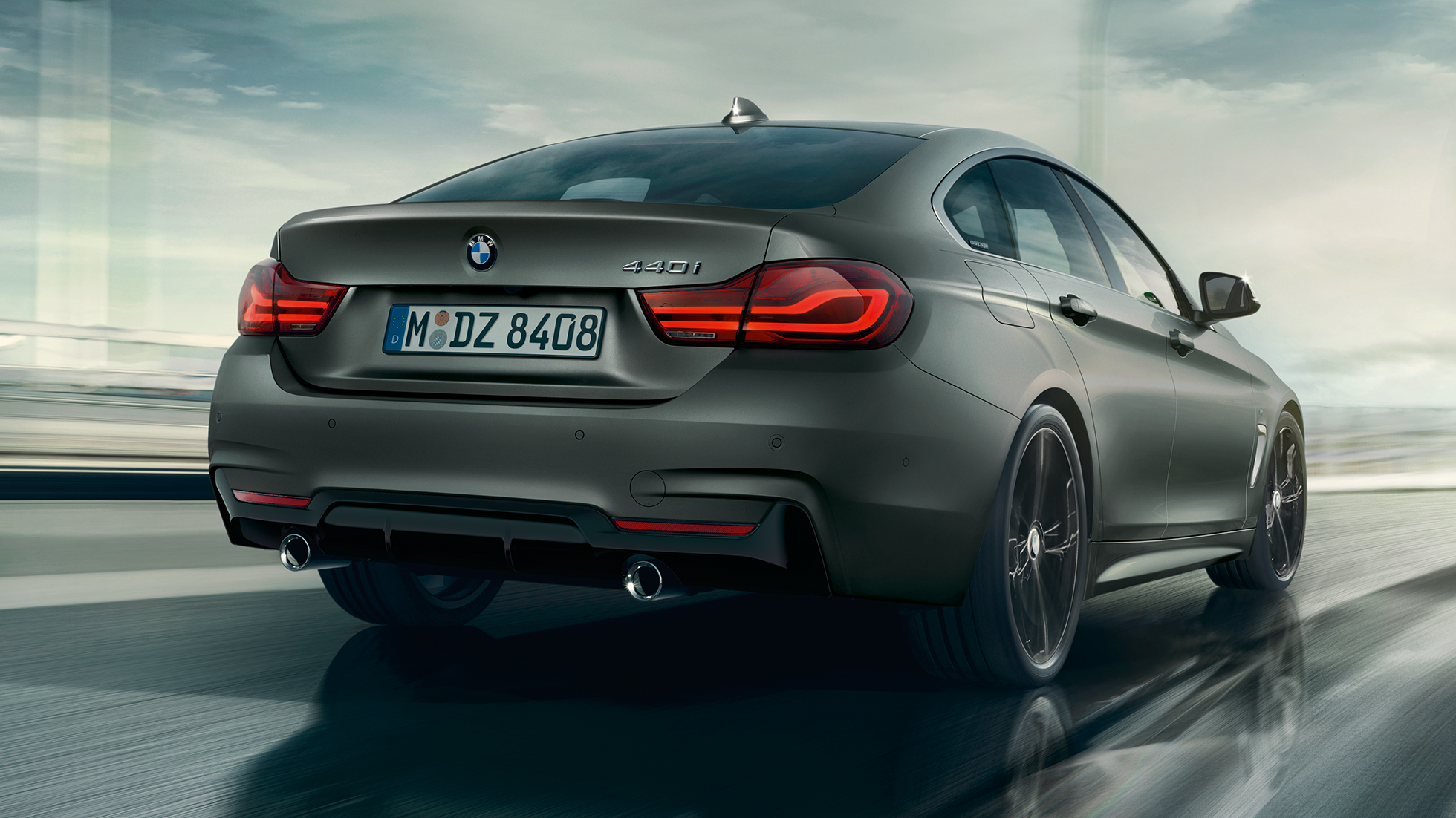 BMW serii 4 Gran Coupé, półprofil z tyłu BMW serii 4 Gran Coupé, półprofil z tyłu