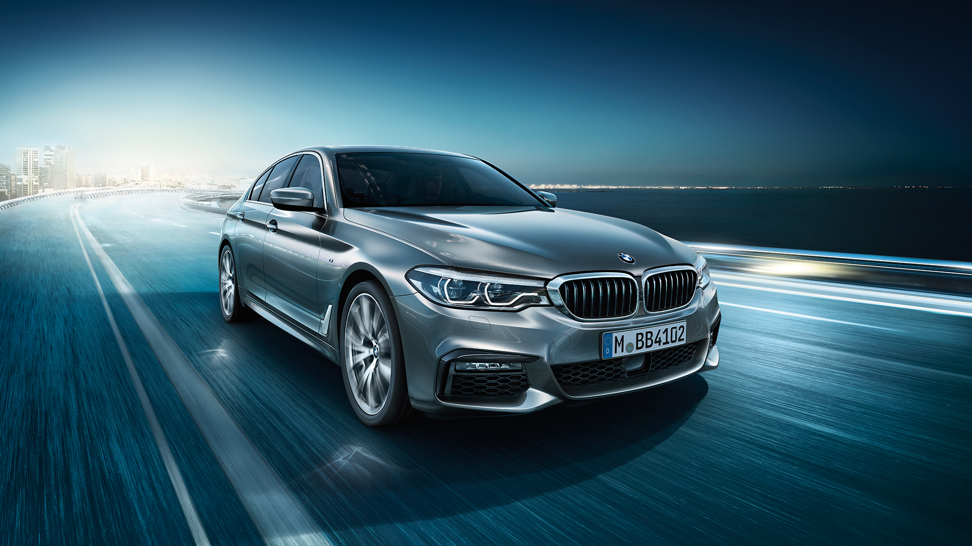 Stylistyka BMW serii 5 Limuzyna BMW serii 5 Limuzyna, 540i Limuzyna G30, bazaltowy metalizowany, przedni półprofil