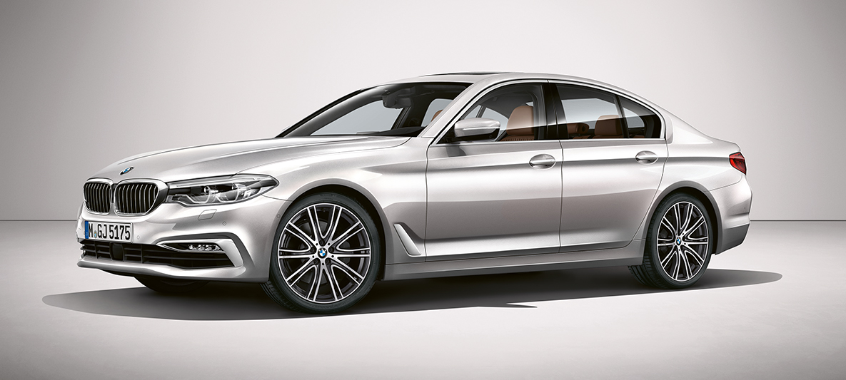 BMW Individual, BMW serii 5 Limuzyna BMW Individual, BMW serii 5 Limuzyna G30, srebrny rodonit metalizowany, widok z boku