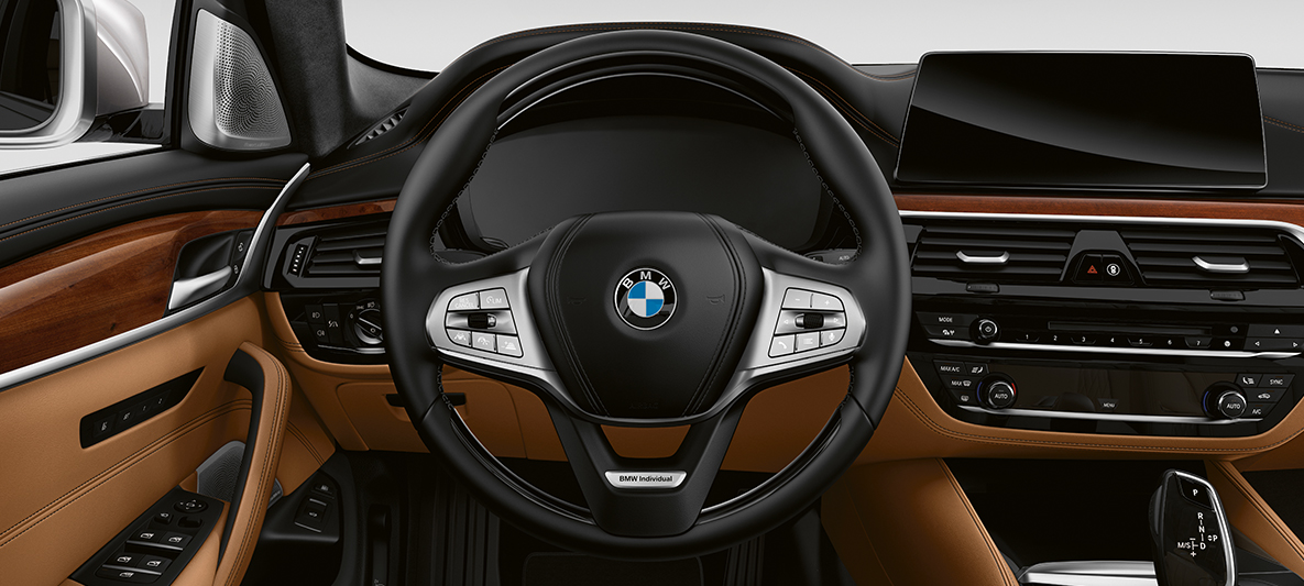 BMW Individual, kokpit, BMW serii 5 Limuzyna BMW Individual, BMW serii 5 Limuzyna G30, srebrny rodonit metalizowany, deska rozdzielcza