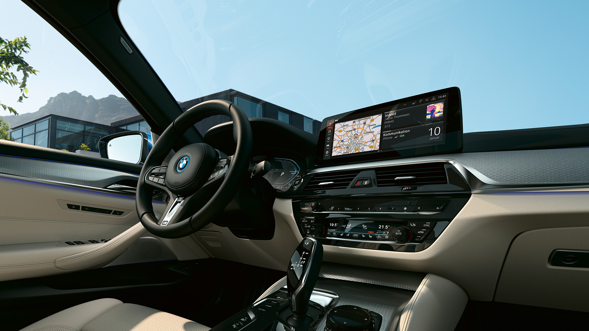 Wnętrze BMW serii 5 Limuzyna G30 BMW serii 5 Limuzyna G30, modernizacja 2020, wnętrze