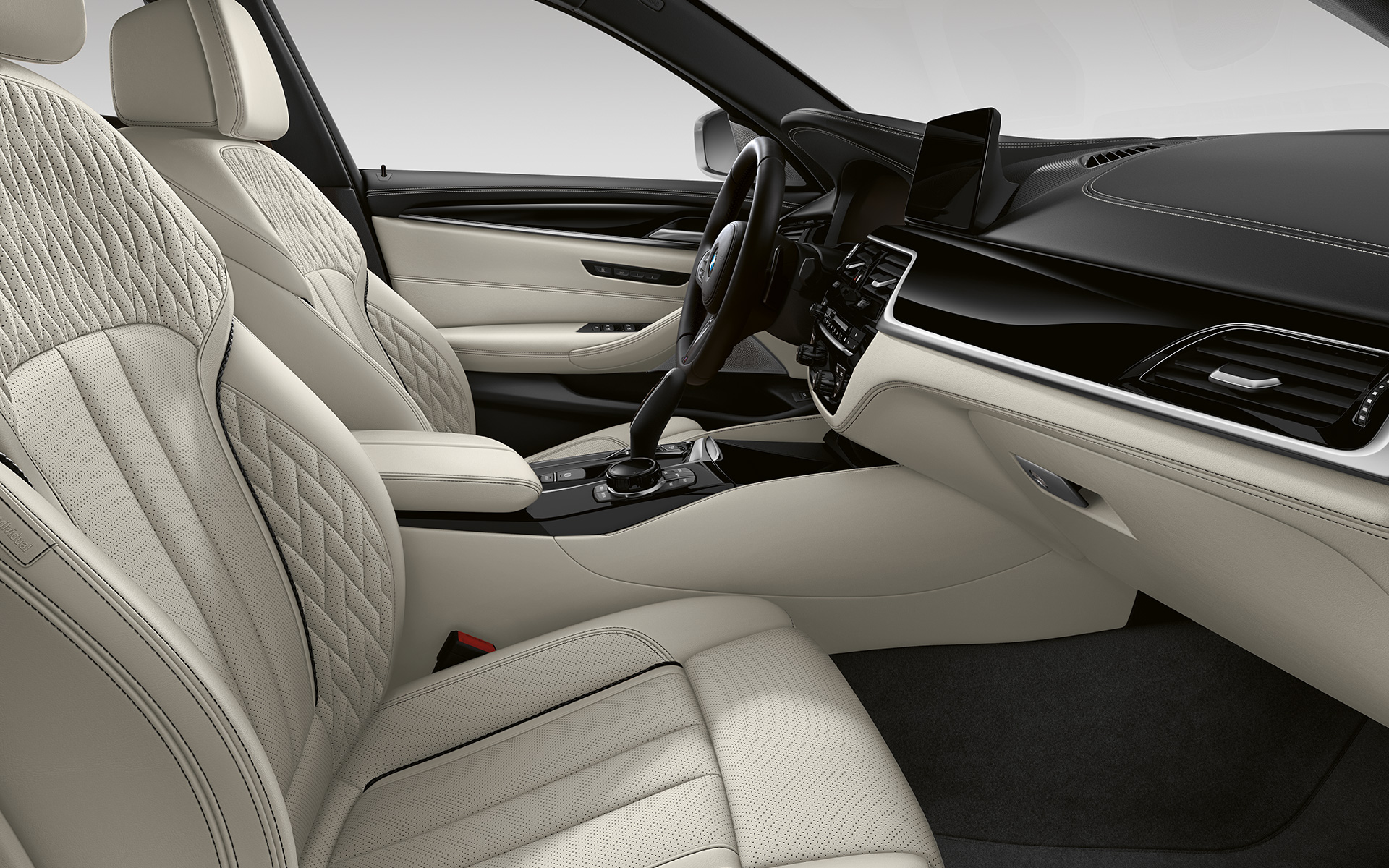 BMW serii 5 Touring G31 LCI wnętrze w pełnej tapicerce BMW Individual ze skóry Merino | karmelowy BMW serii 5 Touring G31 modernizacja 2020 wnętrze w pełnej tapicerce BMW Individual ze skóry Merino | karmelowy