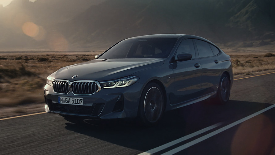 Wygląd zewnętrzny BMW serii 6 Gran Turismo G32 2020 BMW serii 6 Gran Turismo 640i xDrive G32 2020, szary Bernina, widok z góry