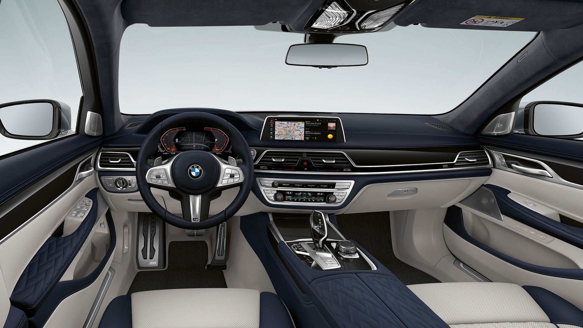 BMW serii 7 Limuzyna z pakietem sportowym M, wnętrze BMW serii 7 Limuzyna z pakietem sportowym M, wnętrze