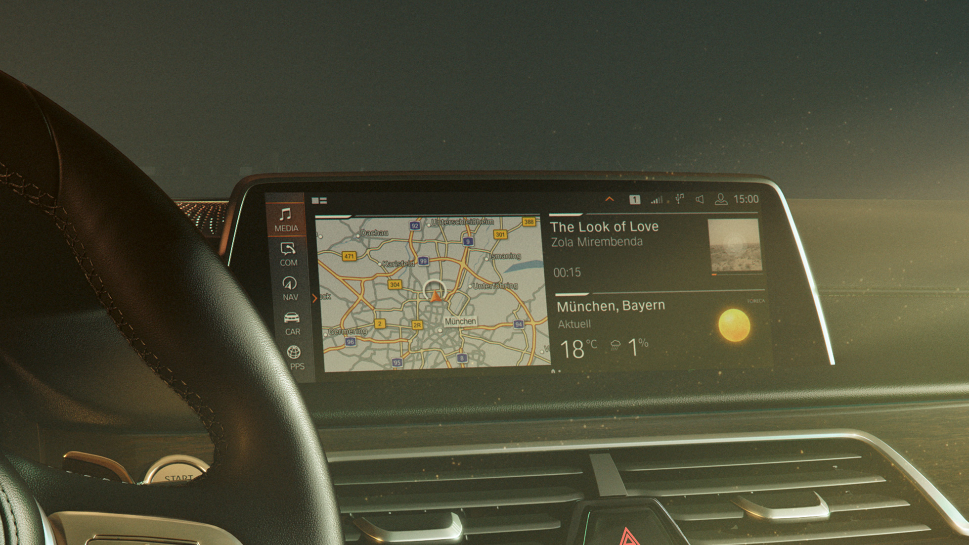 BMW Operating System 7.0 BMW serii 7 Limuzyna: BMW Operating System 7.0 na monitorze pokładowym