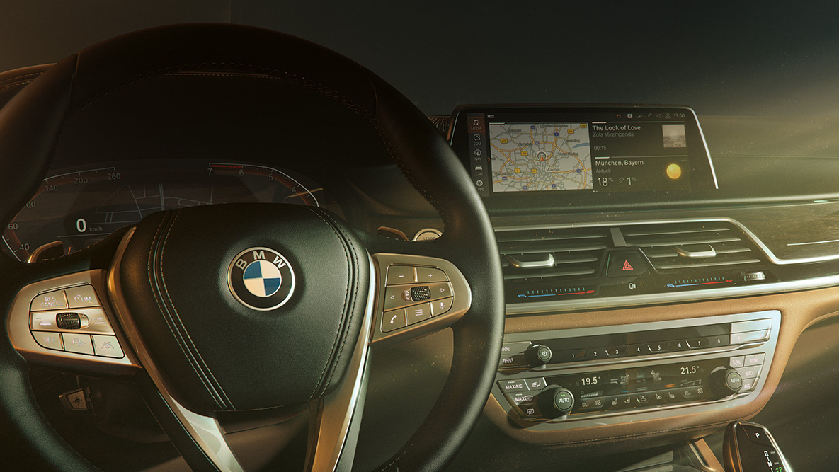 Zdalna aktualizacja oprogramowania w BMW serii 7 Limuzyna Zdalna aktualizacja oprogramowania BMW: zbliżenie na zestaw wskaźników