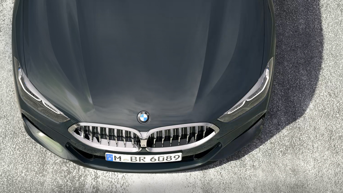 BMW M850i xDrive, przód z góry, 8-cylindrowy silnik benzynowy BMW TwinPower Turbo. BMW M850i xDrive, przód z góry, 8-cylindrowy silnik benzynowy BMW TwinPower Turbo.