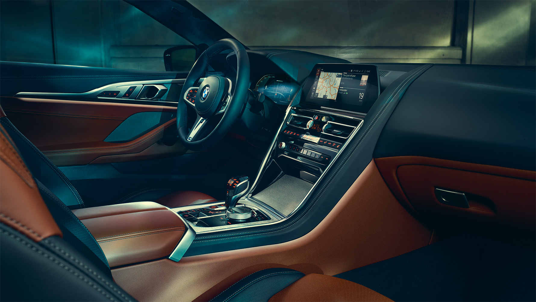 BMW serii 8 Coupé, wnętrze Wnętrze BMW serii 8 Coupé.