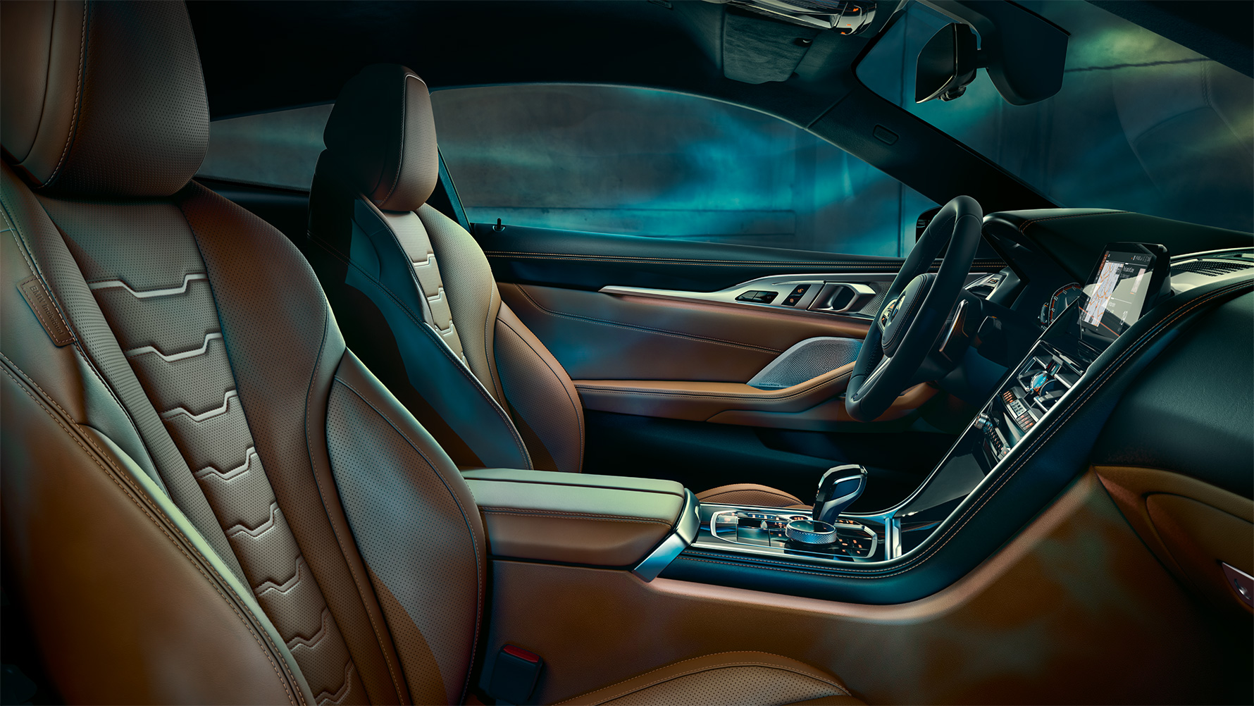 Wnętrze BMW serii 8 Coupé z wyposażeniem BMW Individual. Wnętrze BMW serii 8 Coupé z wyposażeniem BMW Individual.