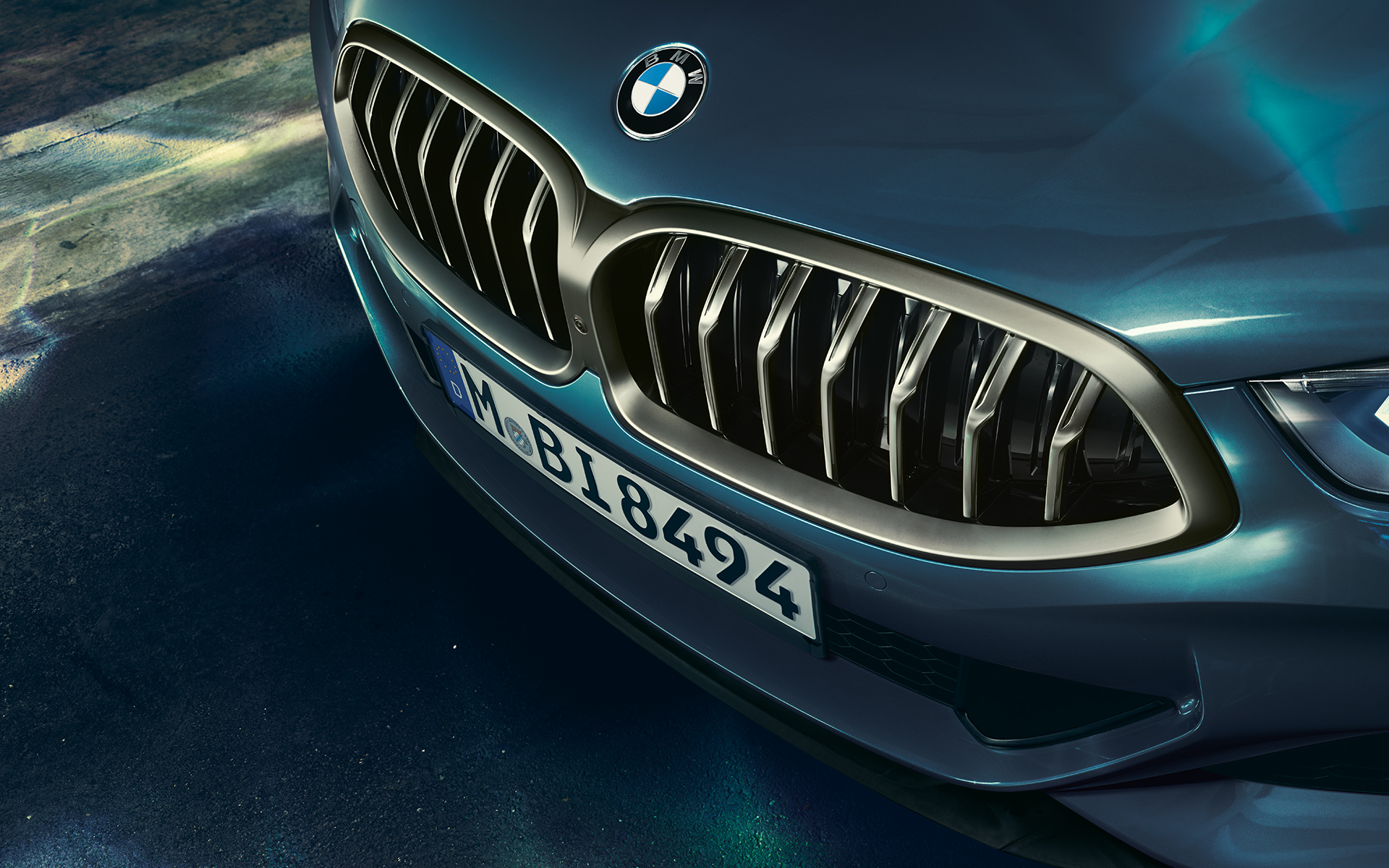 BMW serii 8 Coupé, przód Zbliżenie przodu BMW serii 8 Coupé.